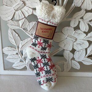 NWT - Treehouse Knits Sherpa Lined Lounge Socks